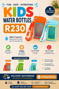 Kids Water Bottle 480ml – Fun, Safe & Leak-Proof