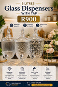5-Litre Glass Dispenser with Tap