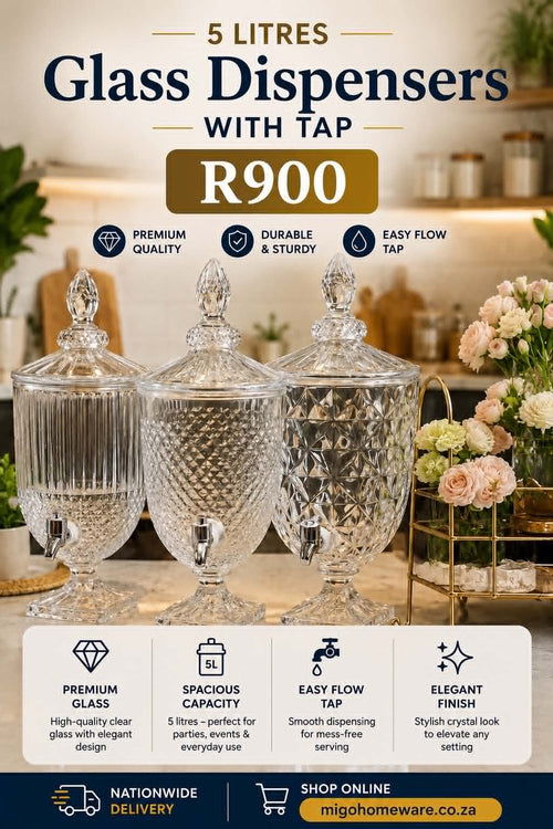 5-Litre Glass Dispenser with Tap