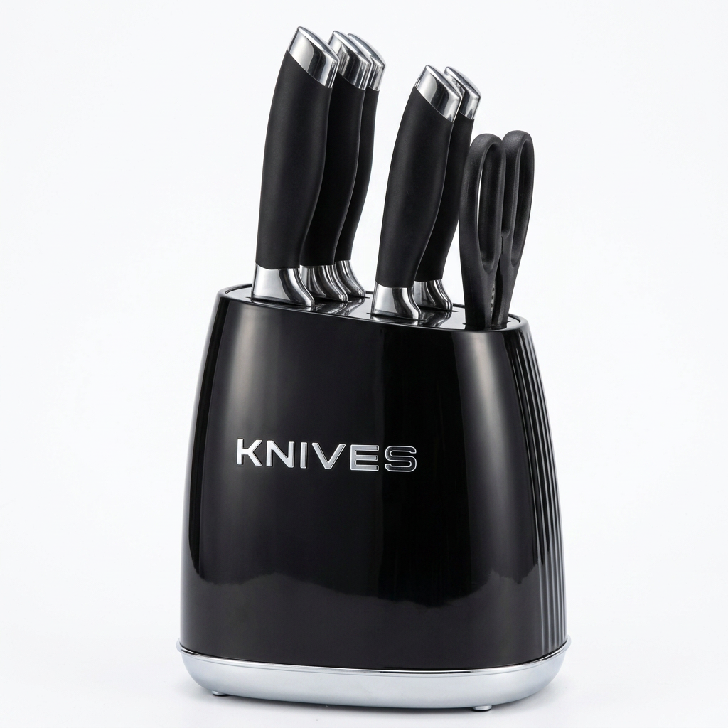 Premium Stainless Steel Knife Block Set